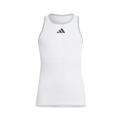 Image of adidas Performance CLUB TANK Unisex Top for kids, Size: 11 12y, White