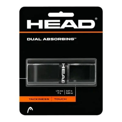 Image of HEAD Unisex&#039;s Docena 03/04 Dual Absorbing Racquet Grip, Size One, Multi Colour/Black