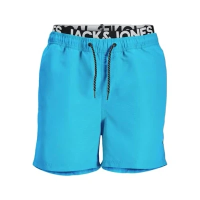 Image of JACK &amp; JONES Men&#039;s JPSTARUBA JJSWIMSHORTS AKM DB, Malibu Blue, M