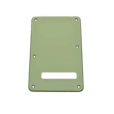 Image of Dopro Strat Guitar Back Plate ST Trem Tremolo Cover fits USA/Mexican Standard Fender Stratocaster Mint Green 3 Ply