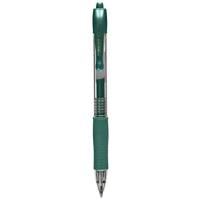 Image of Pilot G207 Retractable Gel Rollerball 0.7 mm Tip (Single Pen) Metallic Green