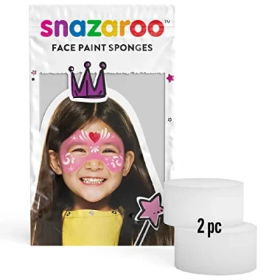 Image of Snazaroo SZ1198010 Face Paint High Density Sponges, 2 Pcs, White, One Size
