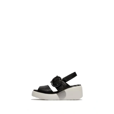 Image of Fly London DIGO939FLY Mousse Leather Women&#039;s Heels Sandals