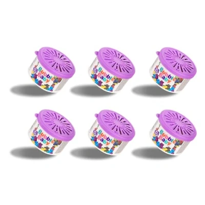 Image of BUBBLEBABY Organic Tub Long Lasting Berry Car Air Freshener &amp; Odour Eliminator (Pack of 6)