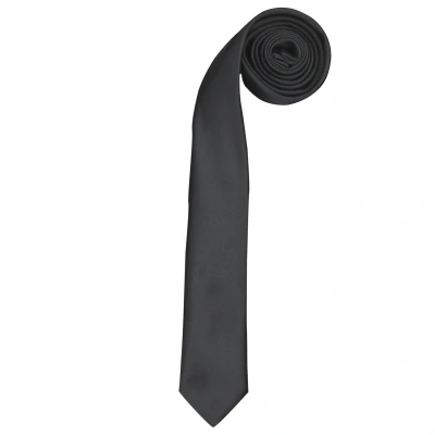 Image of Premier Tie Mens Slim Retro Work (Pack of 2) (Black) One Size