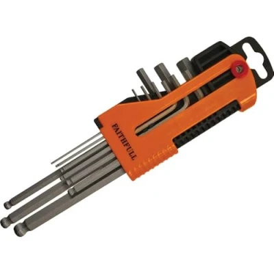 Image of Long Arm Ball End Hex Key Set, 9 Piece (1.5 10mm)