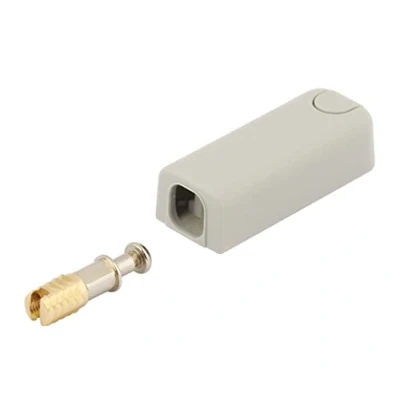 Image of Hafele Grey Sprung Push Catch for Opening Door Without Handles Steel &amp; Plastic