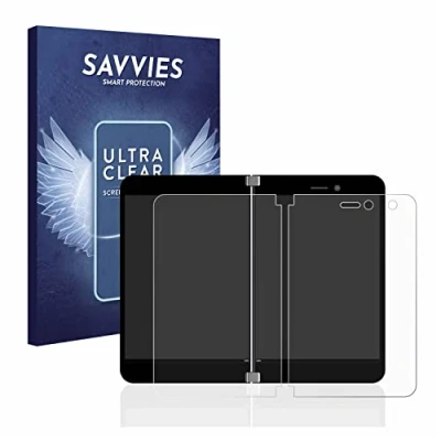 Image of Savvies 18 Pack Screen Protector compatible with Microsoft Surface Duo Protection Film Clear