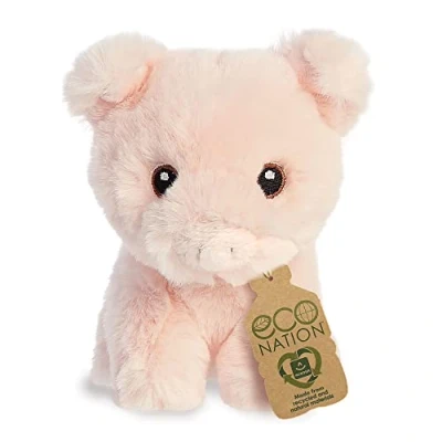 Image of Aurora, 35075, Eco Nation Mini Pig, 5In, Soft Toy, Pink