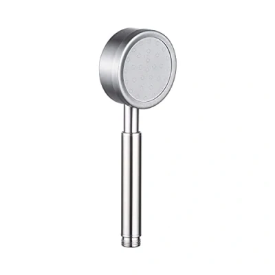 Image of Ibergrif M20224 Shower Head, Stainless Steel High Pressure Handheld Head Only, General G1/2 Interface Sprayer, Silver