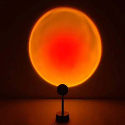 Image of Sunset Lamp,Sunset Projection Led Lamp,Night Light Projection,Floor Stand Modern for Bedroom,90 Degree Rotation Rainbow Lamp,Romantic Party