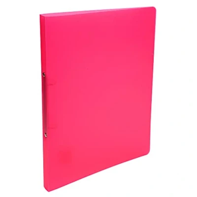 Image of Exacompta Ref. 54165E 1 Chromaline translucent flexible PP binder 2 round rings 15mm diameter 20mm spine External dimensions: 32 x 25 cm A4 file format Colour: red