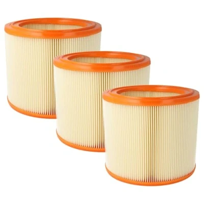 Image of vhbw 3x Lamellar Filter compatible with Hilti WVC 40 Handheld Vacuum Cleaner