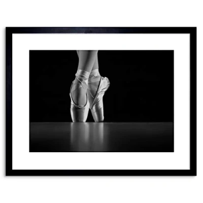 Image of Wee Blue Coo PHOTO DANCING DANCER BALLERINA BALLET SHOES FRAMED ART PRINT POSTER F97X12213
