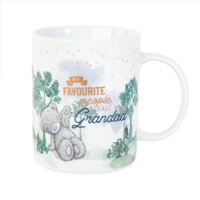 Image of Me TO YOU Tatty Teddy Father&#039;s Day &#039;My Favourite People Call Grandad&#039; Mug Official Collection, FGM01020 blue ‎13.3 x 12.2 9.2 cm