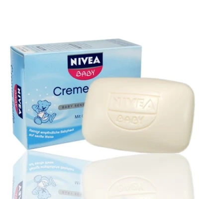 Image of NIVEA BABY GENTLE CARE BAR SOAP HYPOALLERGENIC FOR BATH CHILDREN 100g