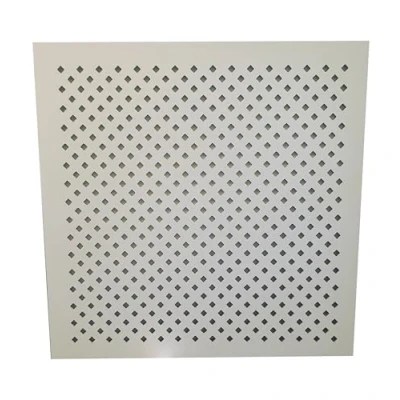 Image of Decorative MDF radiator screening Panel. 610mm x 610mm. 13mm Diamond Design. Primed White
