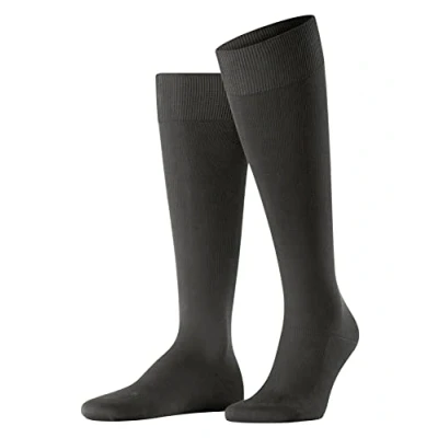 Image of FALKE Lufthansa Travel &amp; Comfort Men&#039;s Energizing Cotton Knee High Socks Strong Compression Improved Blood Circulation Ideal For Travelling And Long Periods Sitting Breathable Soft On Skin 1 Pair