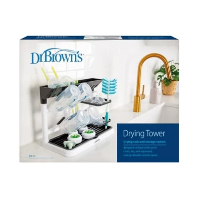 Image of Dr. Brown&#039;s Drying Tower, Black &amp; White, Large