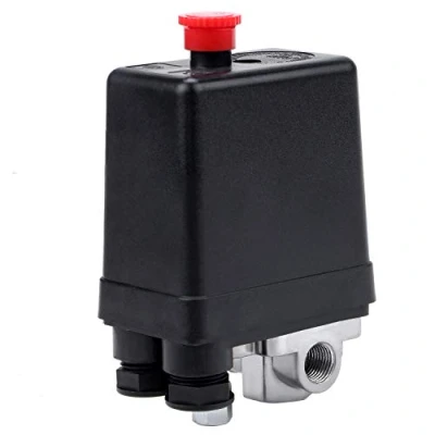 Image of WiMas Standard 4 Port Air Compressor Pressure Control Switch, AC 220V 20A Valve Regulator for Fast Reduction 90 120PSI