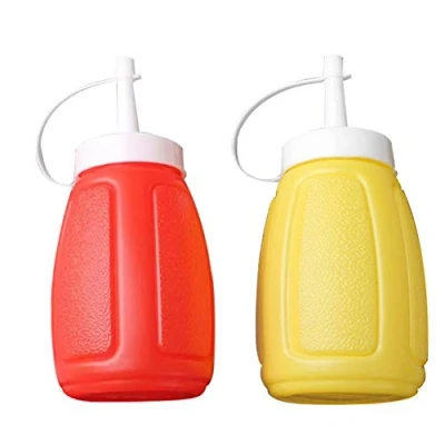 Image of Angoter Kitchen Accessories Small Size Plastic Sauce Squeeze Bottle Tomato Ketchup Cream Jam Salad Seasoning Cookling Tool