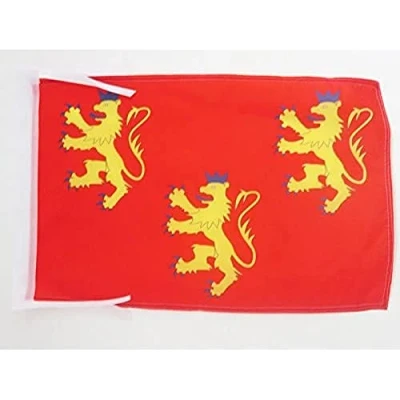 Image of AZ Flag French Department of Dordogne 18&#039;&#039; x 12&#039;&#039; 100% Polyester France Small Banner with Two Cords Fade Resistant Vivid Colors 18x12 in 45x30 Cm