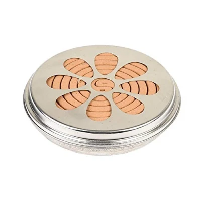 Image of Citronella Scent Coils &amp; Metal Stand Mosquito Fly Bug Repellent Outdoor Garden Use (Pack of 10)