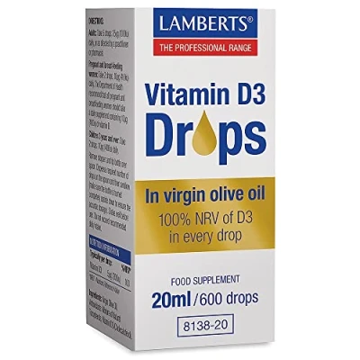 Image of Lamberts Vitamin D3 Drops 20ml