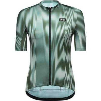 Image of GORE WEAR Breathable Women&#039;s Cycling Jersey, Spirit Paint, Fast Moisture Wicking, Unique Design, Short Sleeve Shirt