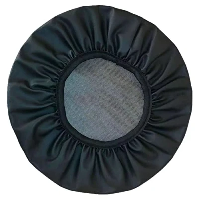 Image of Waterproof PU Leather Round Bar Stool Chair Cover,30 40cm Elastic Non Slip Seat Cover,Club Salon Cushion Slipcover Protector