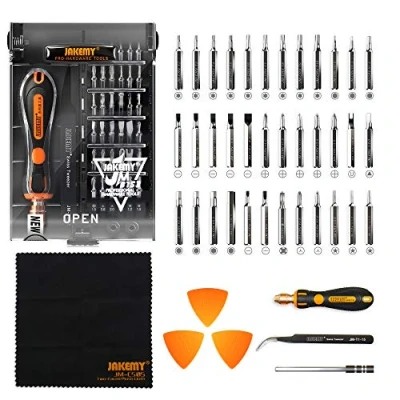 Image of Precision Screwdriver Set, Jakemy 43 in 1 Repair Tool Kit with 36 Magnetic Driver Bits for iPhone Android Cell Phone MacBook Laptop PC
