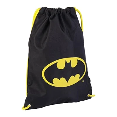 Image of CERDÁ LIFE&#039;S LITTLE MOMENTS Unisex Kid&#039;s Bolsa Mochila Cuerdas Infantil de Batman Licencia Oficial Dc Backpack Sack, Black/White, Normal