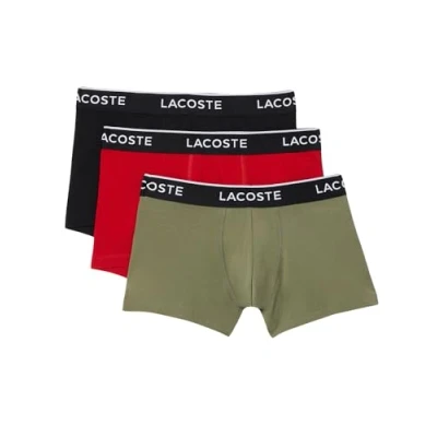 Image of Lacoste 3 PACK Pants, Men&#039;s, Size: Medium, Khaki/black