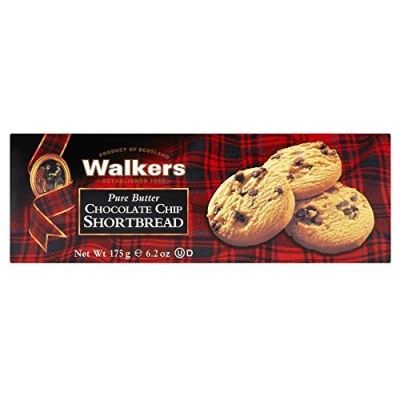 Image of Walkers Chocolate Chip Shortbread (175g) Pack of 2