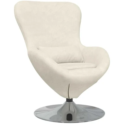 Image of vidaXL Egg Chair Cream Velvet
