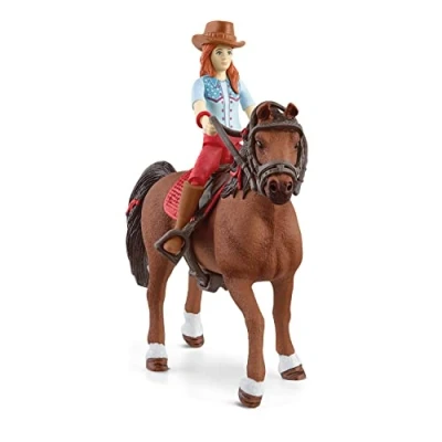 Image of schleich 42539 HORSE CLUB Hannah &amp; Cayenne, from 5 years, Playset, 6 pieces