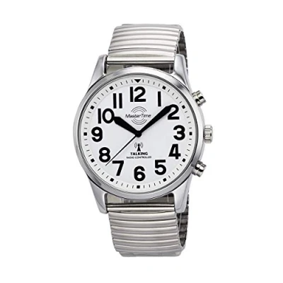 Image of Master Time MTGA 10691 61M Radio Quartz Talking Men&#039;s Watch Analogue with Metal Strap