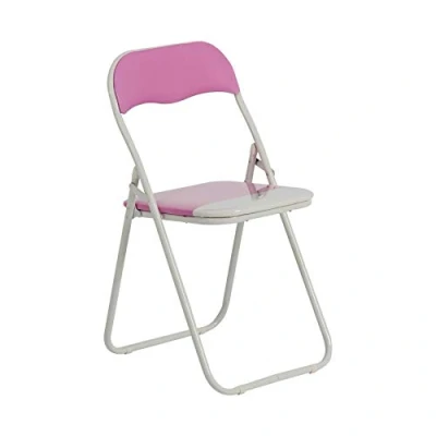 Image of Pink Padded Folding Chair By Harbour Housewares
