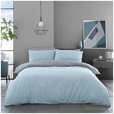 Image of GAVENO CAVAILIA Premium Printed Design Duvet Cover, Soft &amp; Cosy Quilt Set, Easy Care Bedding, Kingsize, Polycotton, Green Rex, King