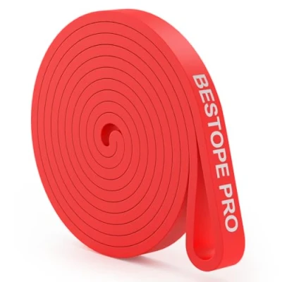 Image of Resistance Band Pull Up Assist Band, Premium Latex Workout Exercise Loop Stretch Training Red Fitness for Unisex, Ideal Home, Gym, Yoga, Powerlifting