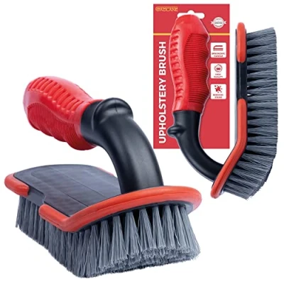 Image of GADLANE Carpet Cleaning Brush Stiff Bristle Car with Ergonomic Handle Floor Scrubbing for Upholstery, Car/Household Interior Non Scratch Upholstery Dirt &amp; Grime Removal