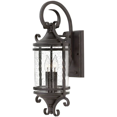 Image of Hinkley Casa Outdoor 2 Light Wall Lantern Olde Black IP44