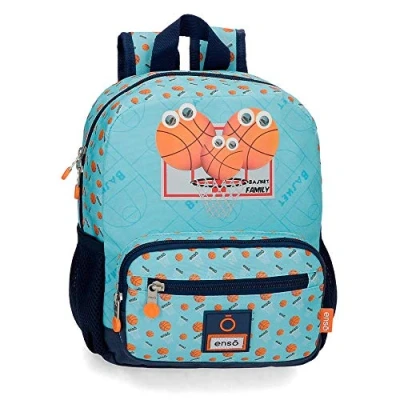 Image of Enso Basket Family Pre school Backpack with Trolley Multicoloured 23x28x10 cms Polyester 6.44L