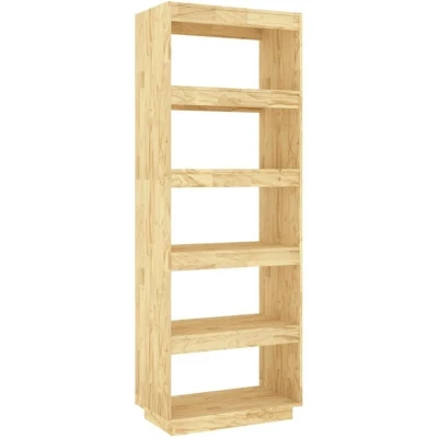 Image of vidaXL Book Cabinet/Room Divider 60x35x167 cm Solid Pinewood