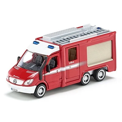 Image of siku 2113, Mercedes Benz Sprinter Fire Engine, 1:50, Metal,Plastic, Red, Functional doors