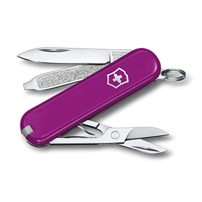 Image of Victorinox, Classic SD, Swiss Army Pocket Knife, small, Multi Tool, Camping, 7 Functions, Blade, Nail file, Screwdriver 2.5 mm