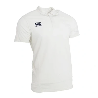 Image of Canterbury Mens Short Sleeve Cricket Shirt (M, Cream)