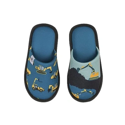 Image of Dedoles Slippers for Women, Men &amp; Kids Memory Foam Funny Designs Coffee Avocado Unicorn Music Lavender Comics Games Gift, Colour: Mighty Digger, Size: 13 1 inch.