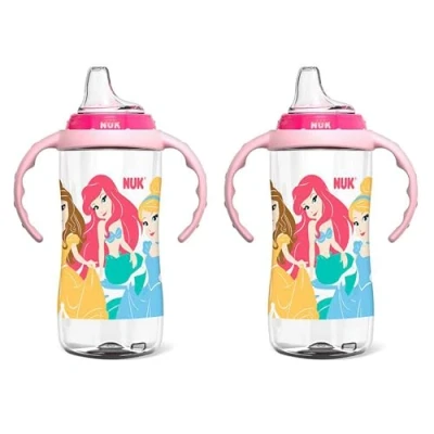 Image of NUK Disney Princess Large Learner Cup 10oz 2pk