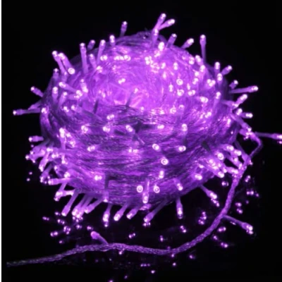 Image of HULIN Fairy Lights, LED String Lights USB Operated Christmas Light for Holiday Wedding Garden Party Xmas Halloween Decorations (10M 100 LED, Purple)